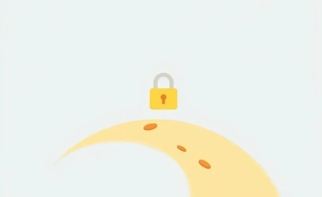 A secure path symbolizing safe financial journeys