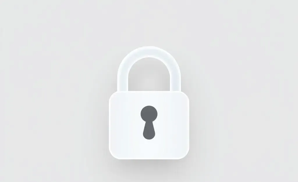A smartphone with a lock symbol on the screen