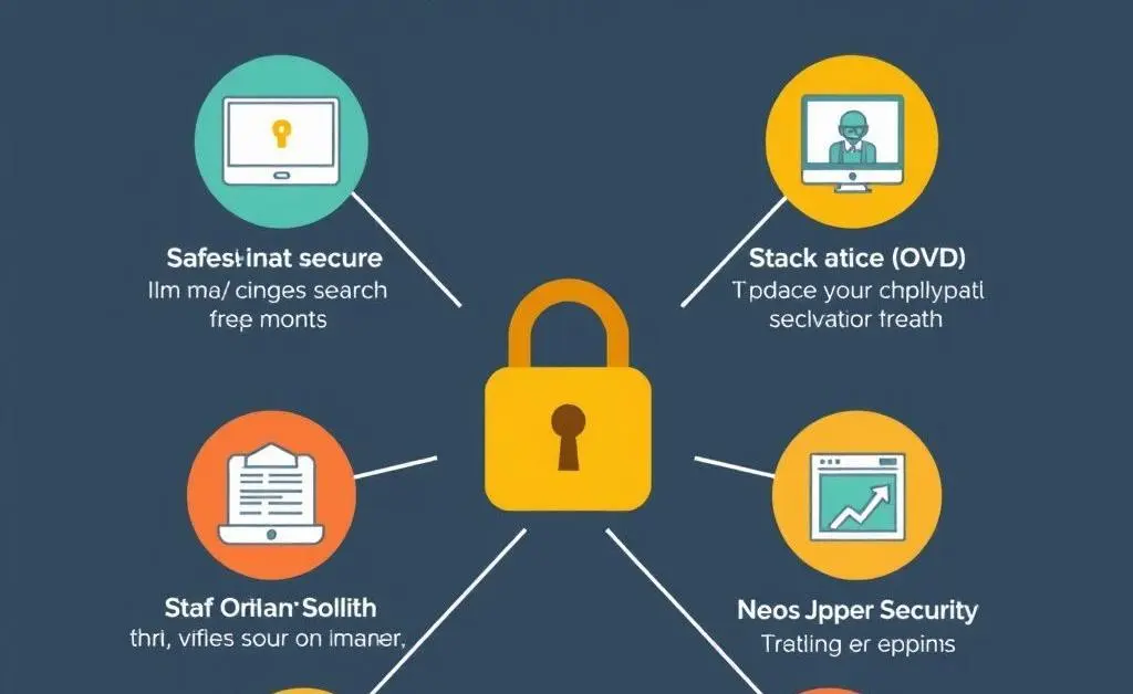 Infographic list of security tips