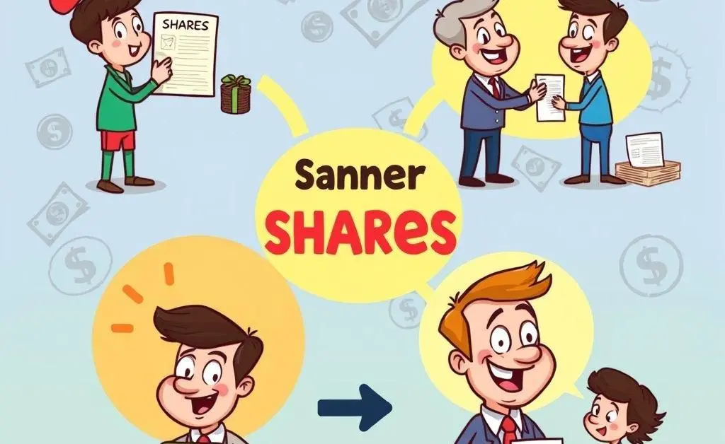 Different options for transferring shares including gifting and selling