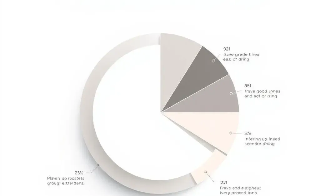 Budgeting for Rewards chart with different categories