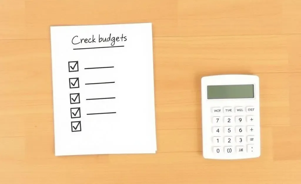 Checklist and calculator for budgeting guide