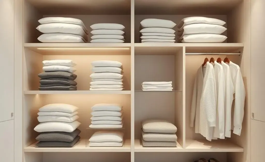 A minimalist wardrobe setup