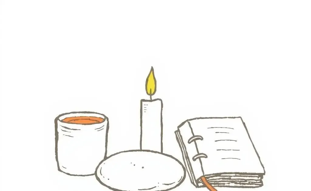 Objects symbolizing simple meditation practices