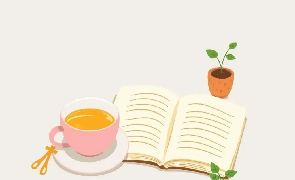 Illustration of a simple morning routine.