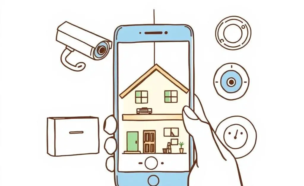 Smart home technologies being managed from a smartphone