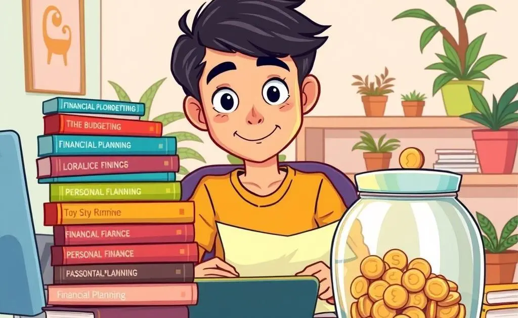 A person planning finances at a desk