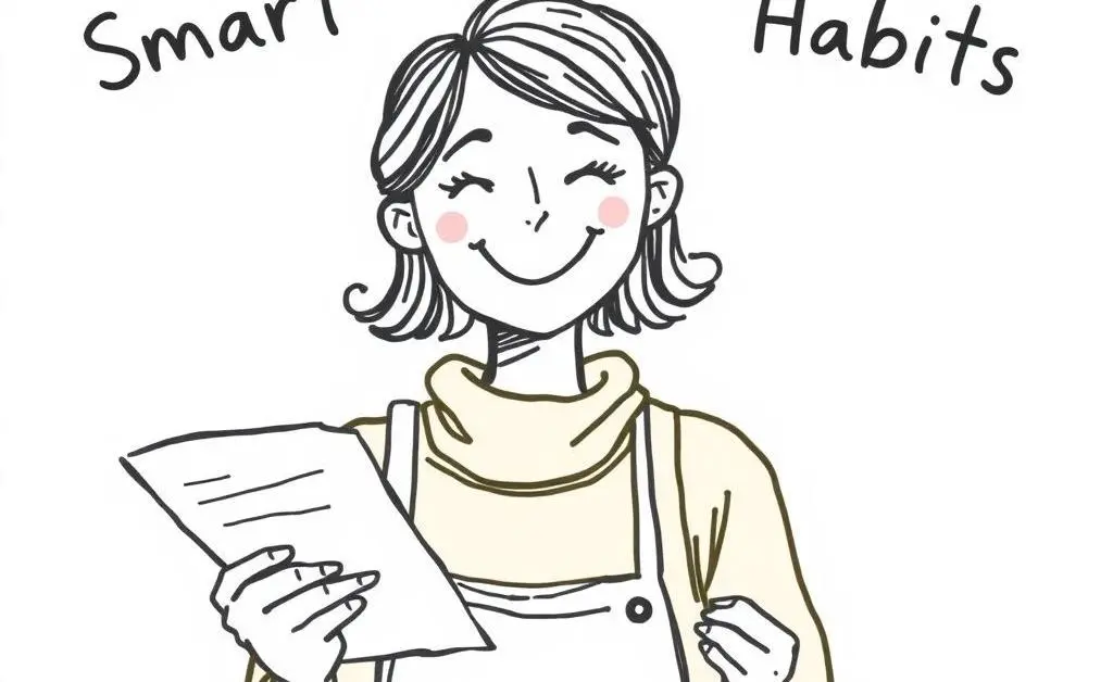 Person shopping smartly with a list