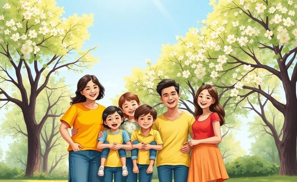 A happy family enjoying the benefits of health insurance.