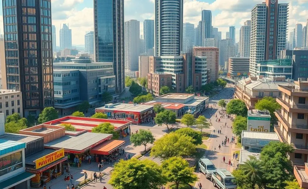 Community thriving, representing economic stability
