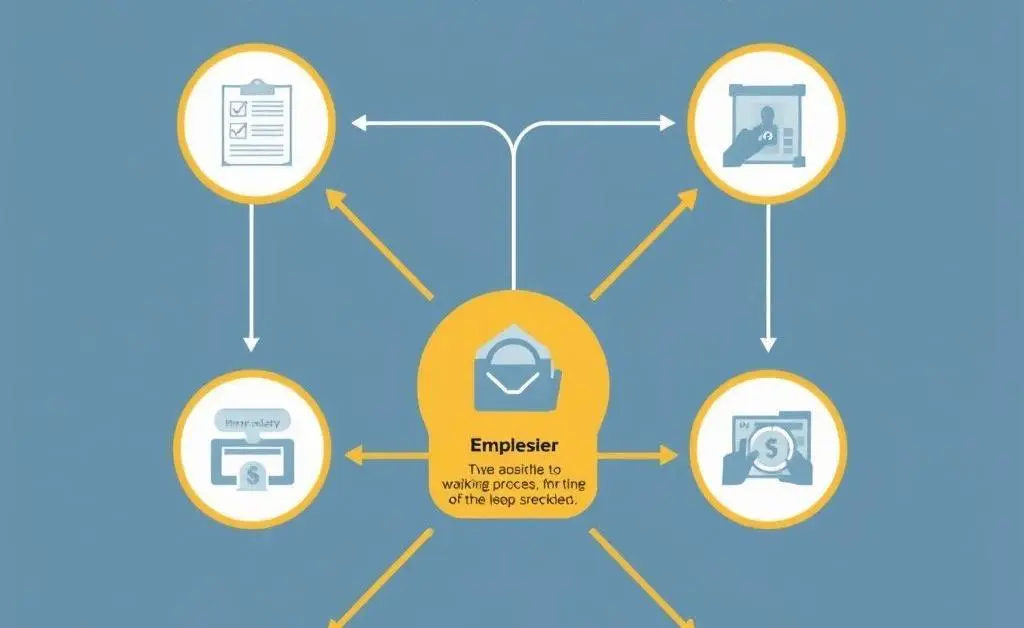 A step-by-step flowchart of the insurance claims process.