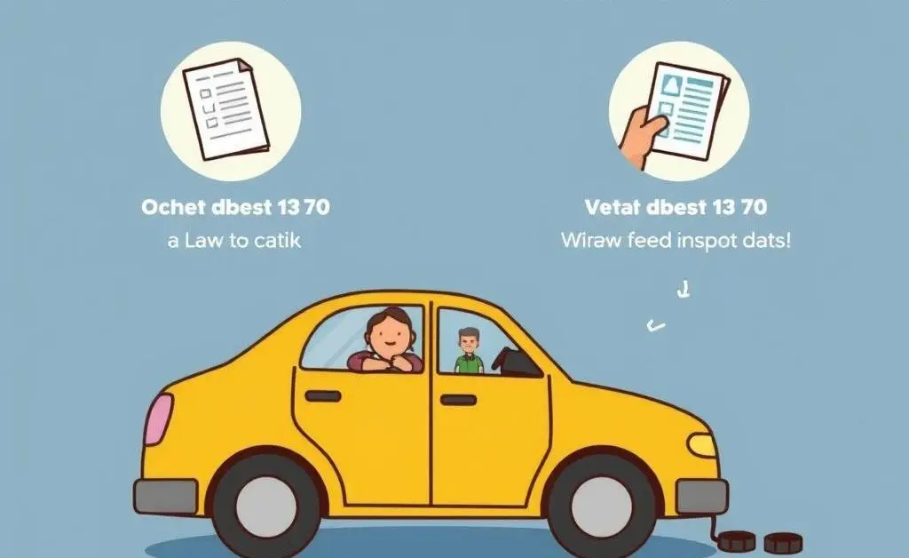 A step-by-step cartoon list of actions to take after a car accident.