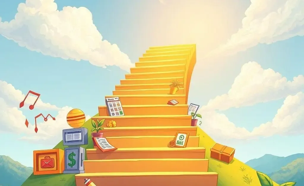 Illustration of steps to financial resilience