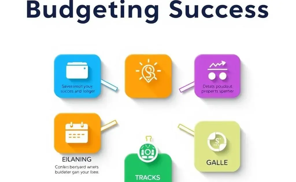 Infographic of the five steps to budgeting success.