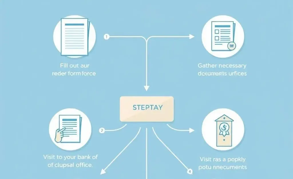 Illustration of steps to follow for claiming a refund on a money order.