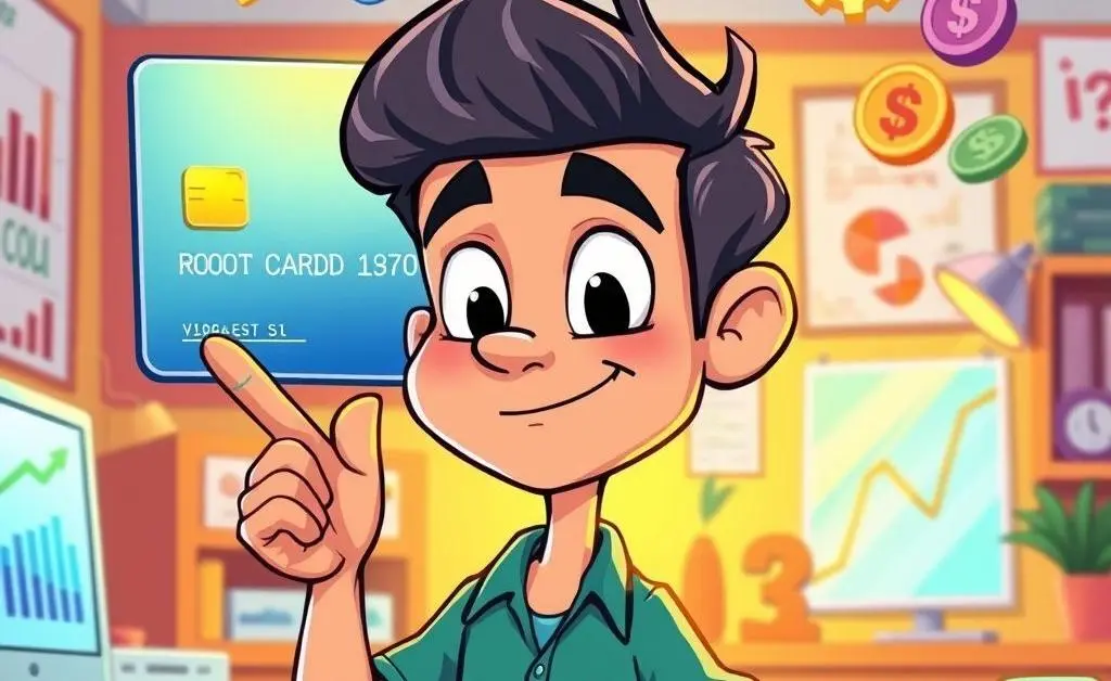 A person planning credit card expenses visually