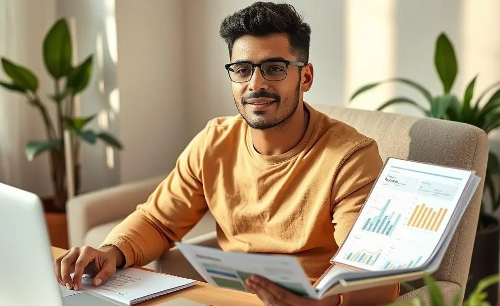 A relaxed person planning life insurance