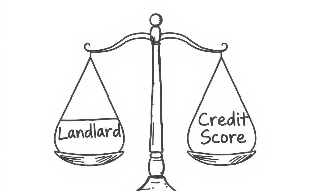 An even balance between landlord and credit score