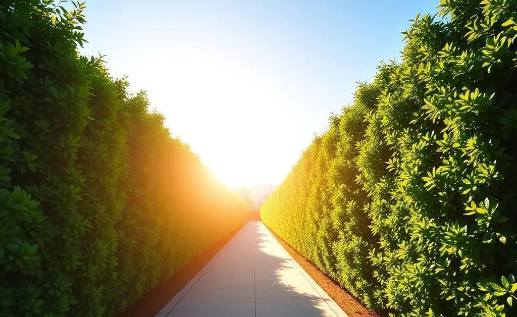 A sunny pathway representing a positive first impression