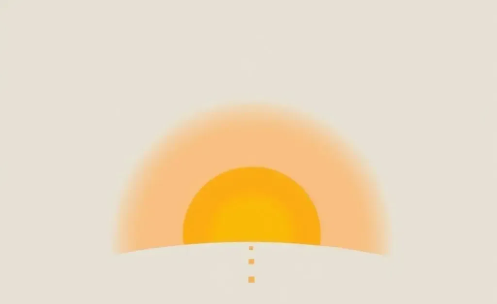 Pathway with sunrise, symbolizing new opportunities.