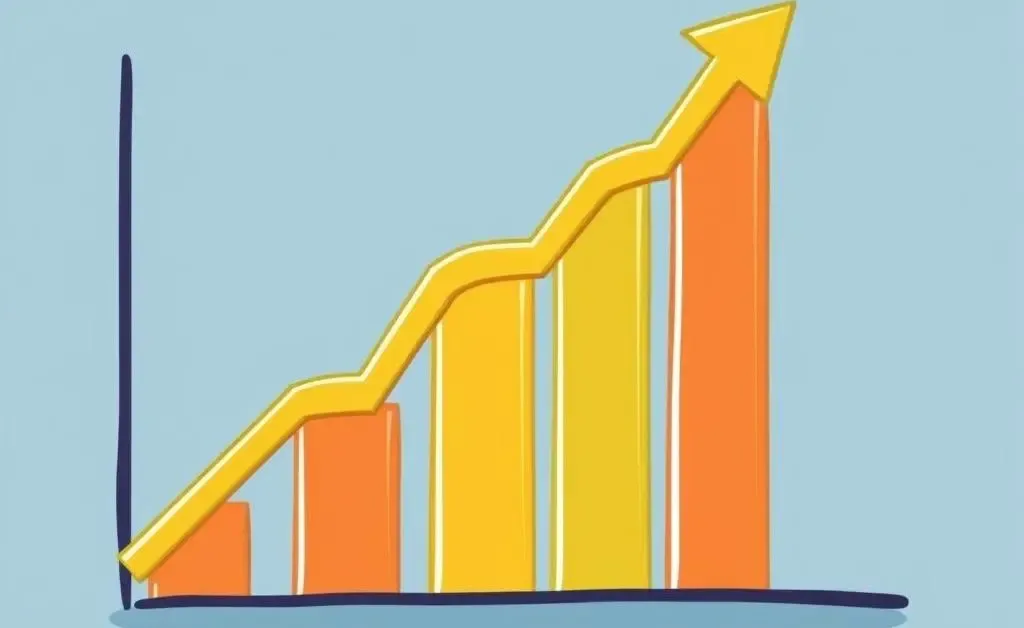 A chart showing a strategic growth trajectory for superannuation funds