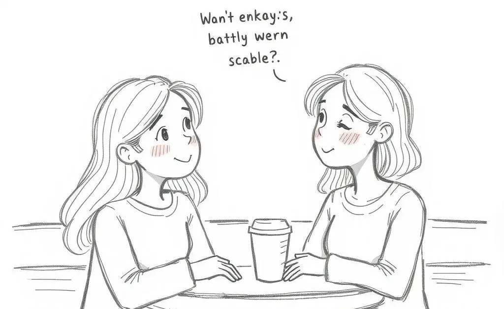 Two friends in a supportive conversation