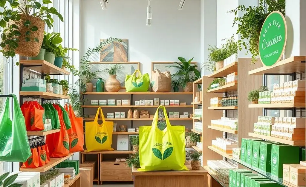 Eco-friendly store with sustainable products