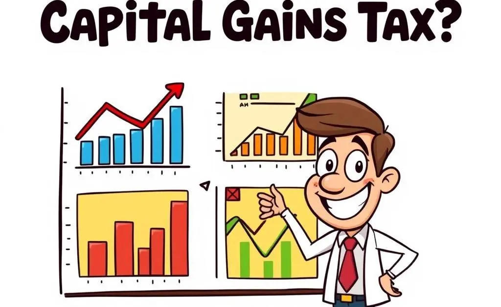 A simplified tax chart explaining capital gains tax.