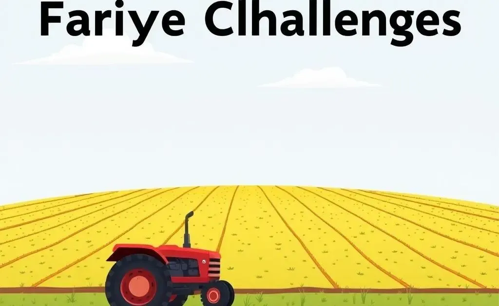 An empty field with a lone tractor