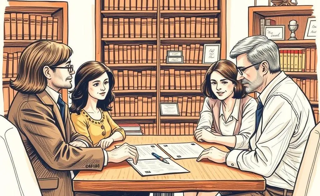 Illustration of setting up a trust fund