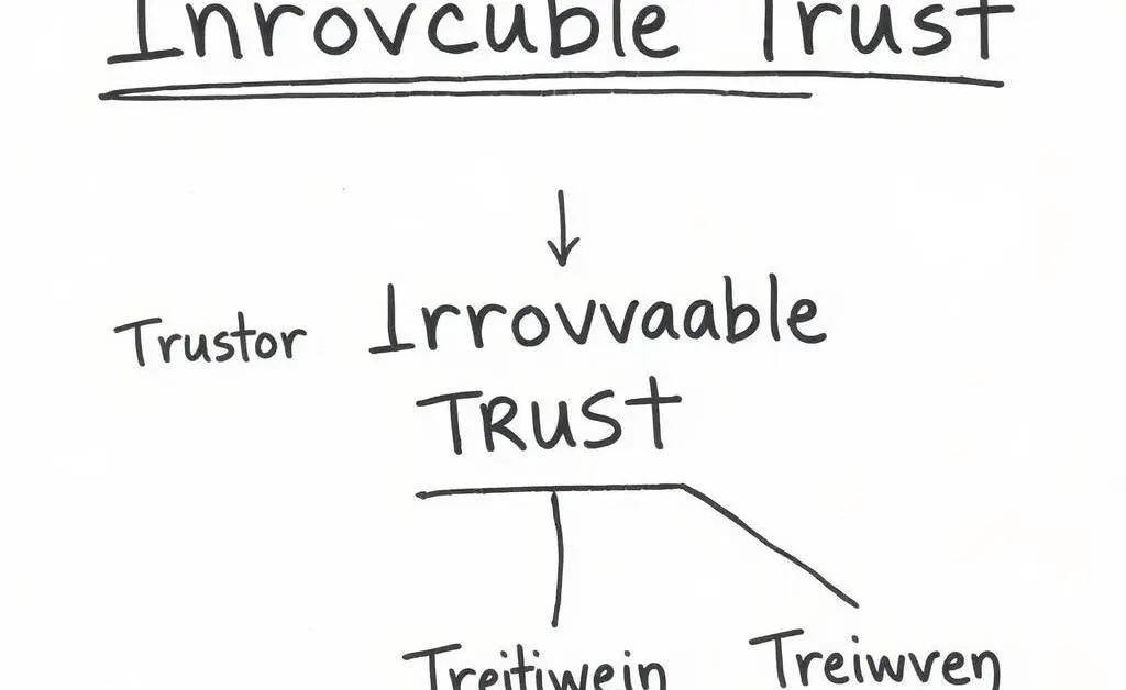 Flowchart of irrevocable trust components