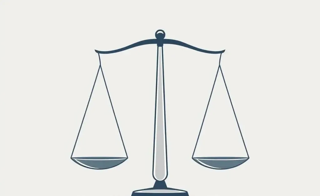 A scale balanced between trust and jealousy