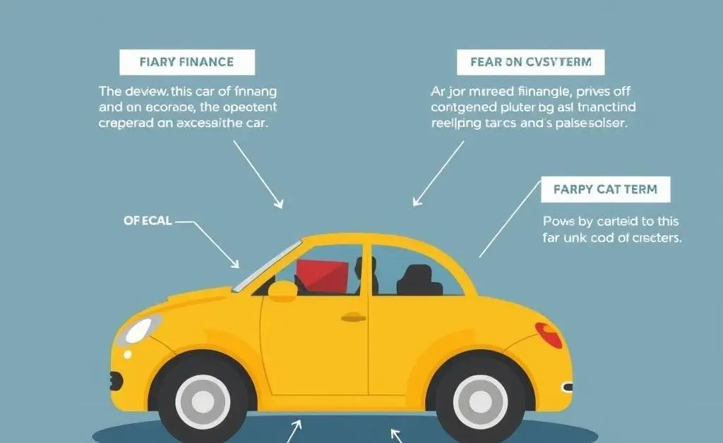Infographic explaining key car finance terms