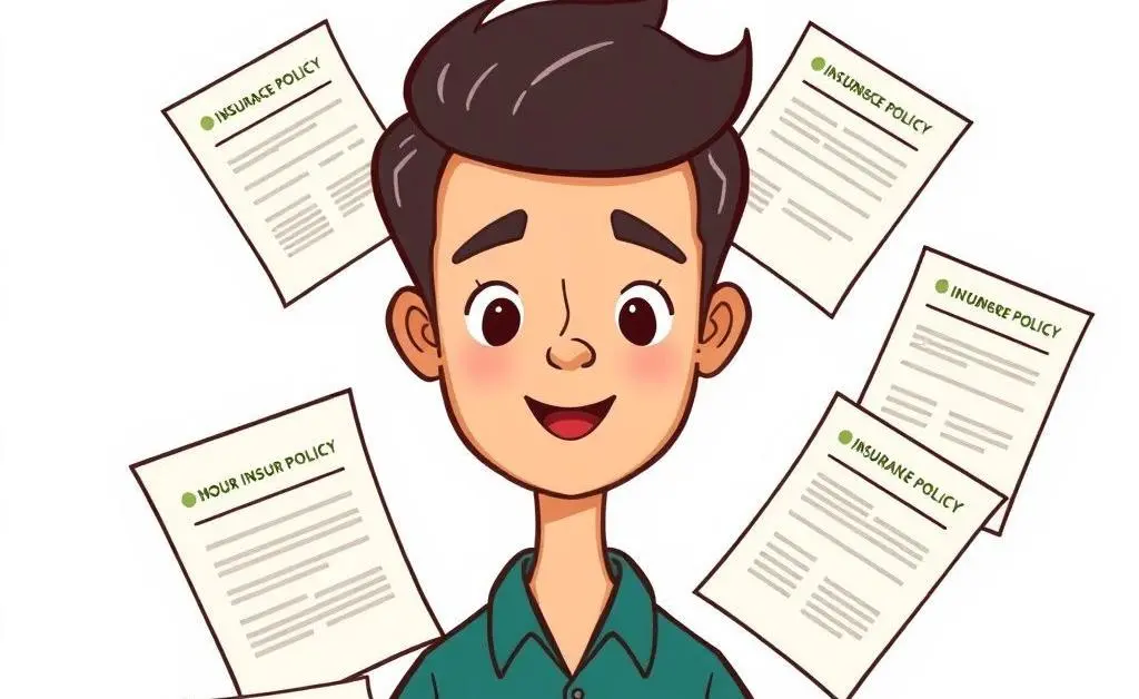 A person surrounded by policy documents
