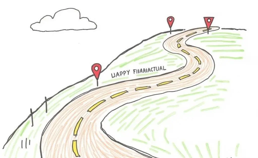 Road with unexpected financial markers