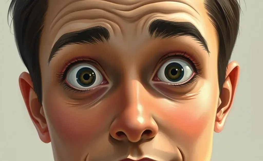 An illustration of a person with a surprised yet understanding expression, reminding of encountering unexpected rules.