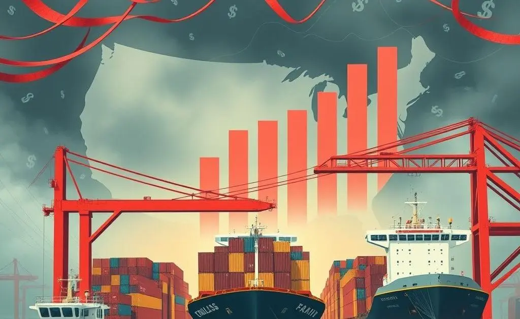 Conceptual image showing challenges faced by US importers due to tariffs.