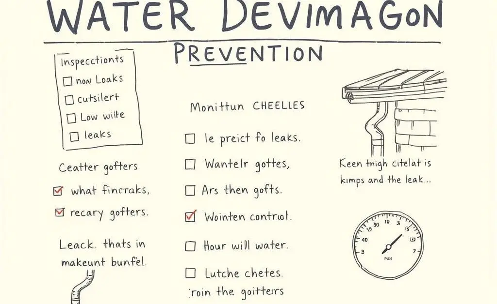 Checklist of water damage prevention tips