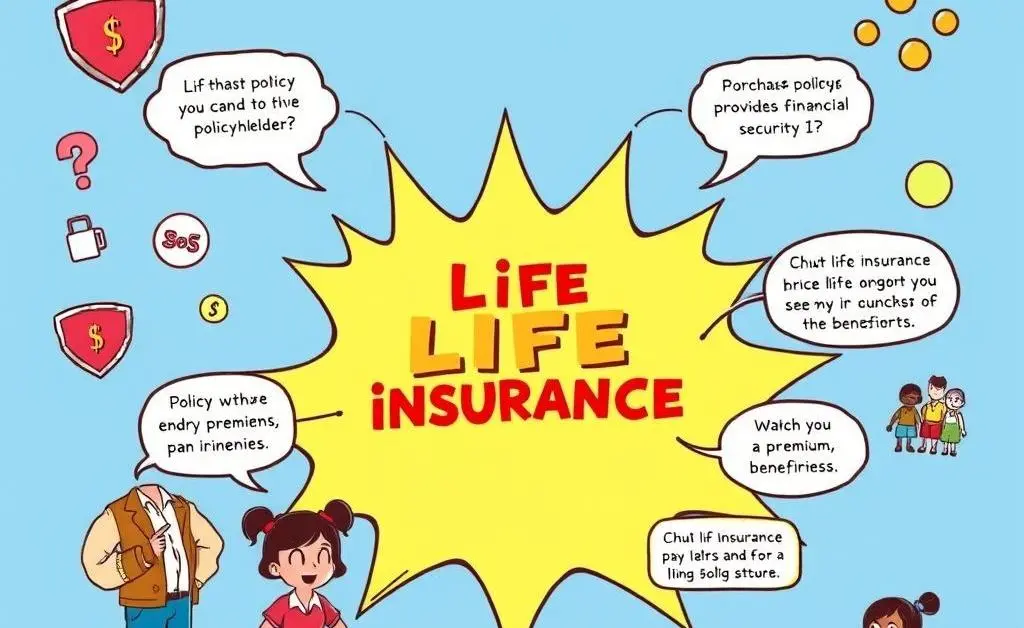 A flowchart explaining what life insurance is and how it works