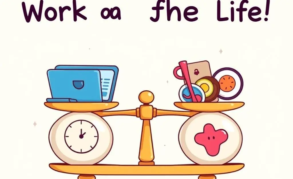 Scales balancing work and life