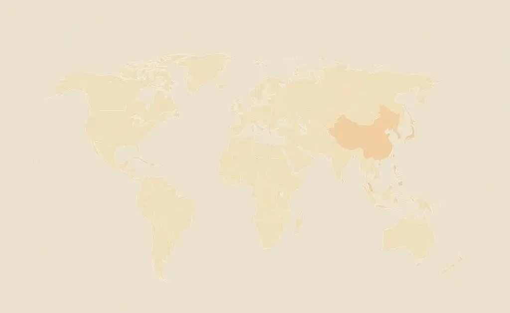 Minimalist map highlighting different global wine-producing regions