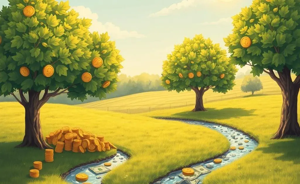 Growing tree symbolizing long-term investment