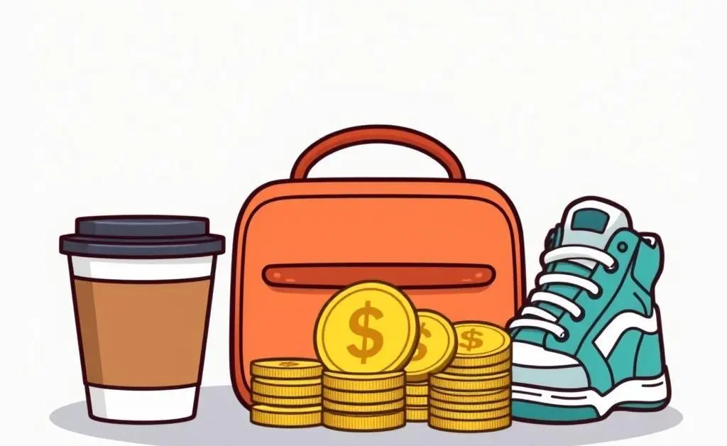 Common items with coins rounding up from each