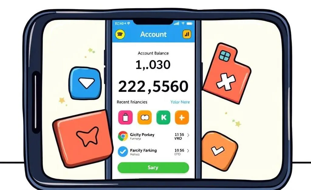 Digital wallet displaying stablecoins on a smartphone screen