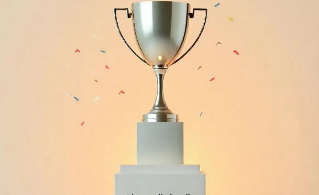 A trophy symbolizing financial achievement