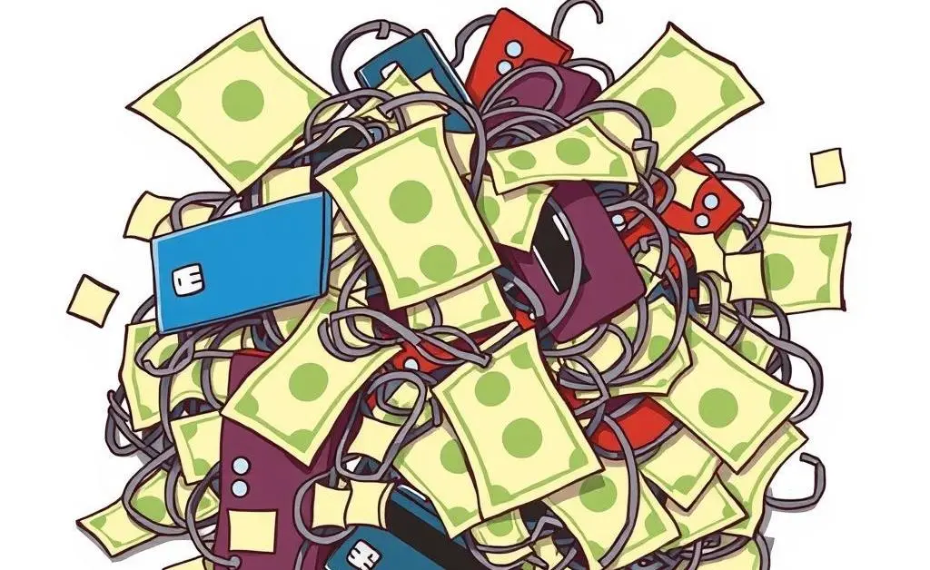 Torn between wants and needs, Tom finds himself buried in bills, his living room now a chaotic bill haven.