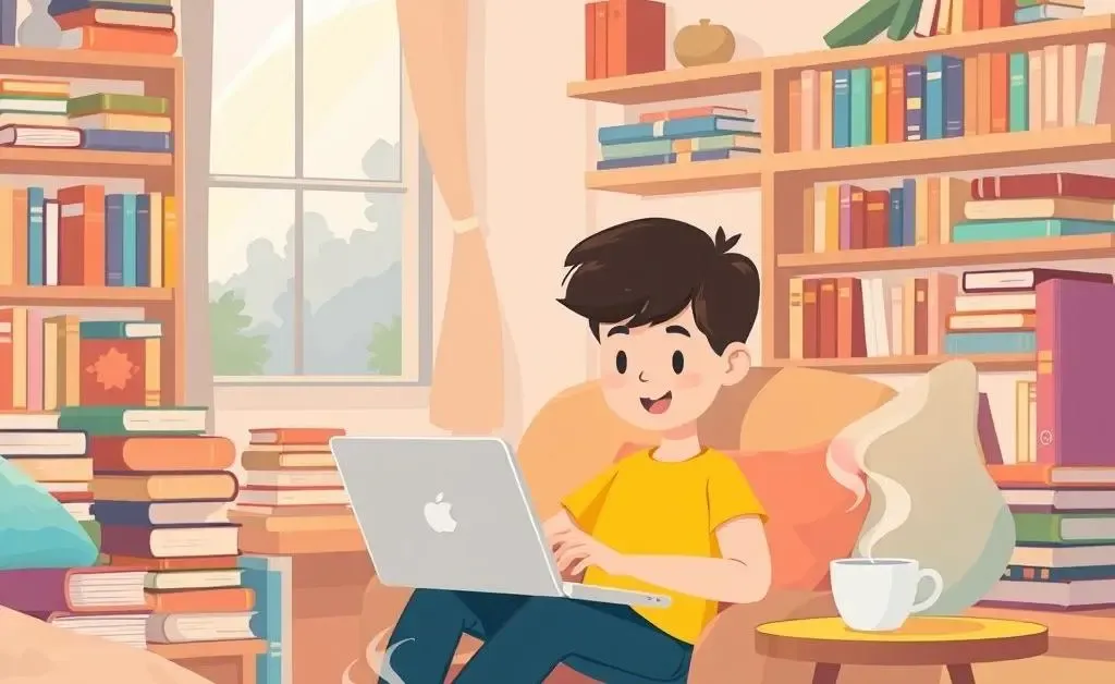 A person using a laptop to search for homes online