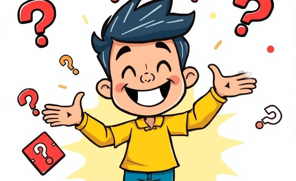 Cartoon of a person juggling house icons over their head
