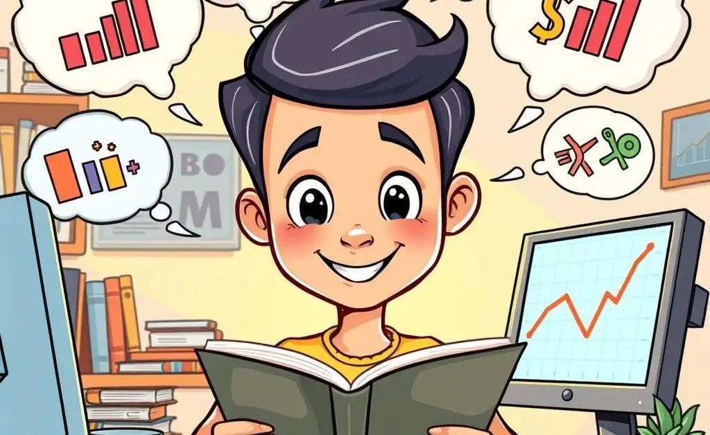 Illustration of a person pondering investment questions