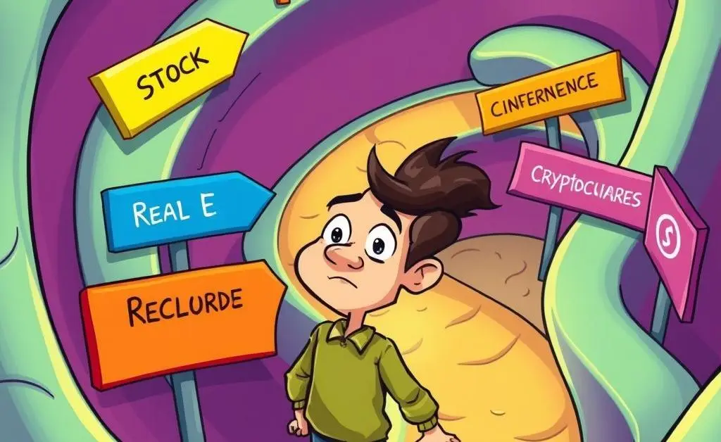 Person navigating a maze with challenges